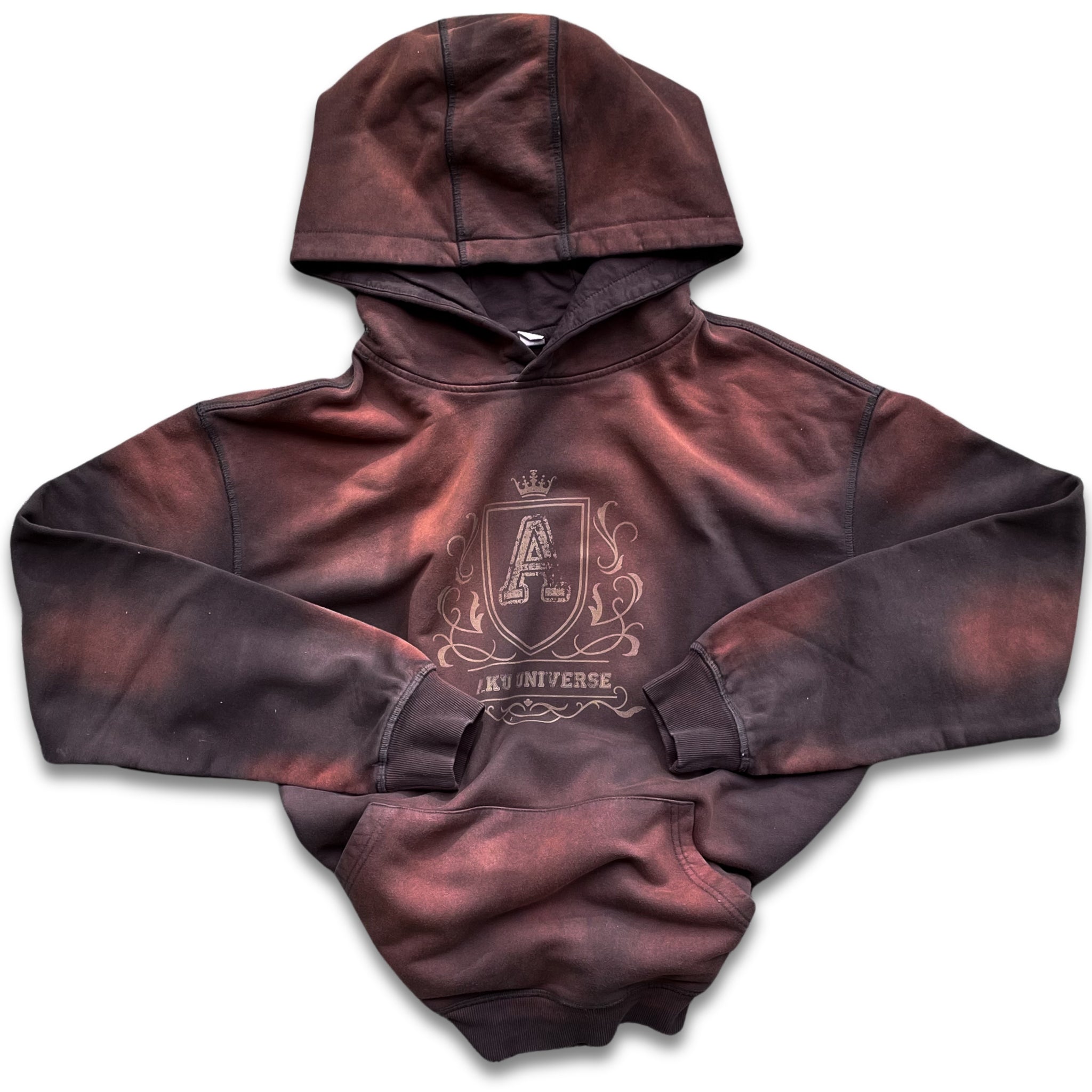 HOODIE DÉLAVÉ MARRON