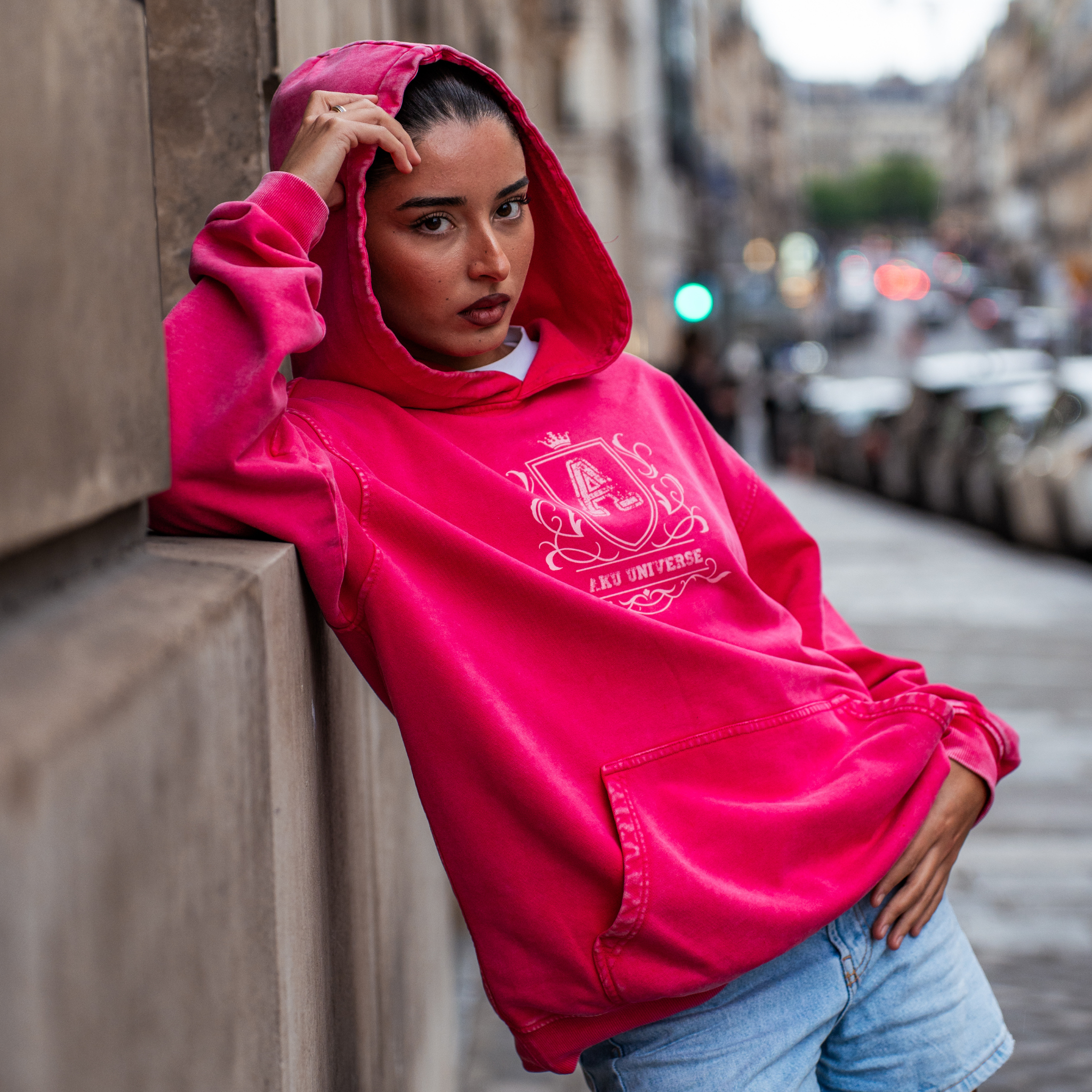 HOODIE OVERSIZE - ROSE DÉLAVÉE